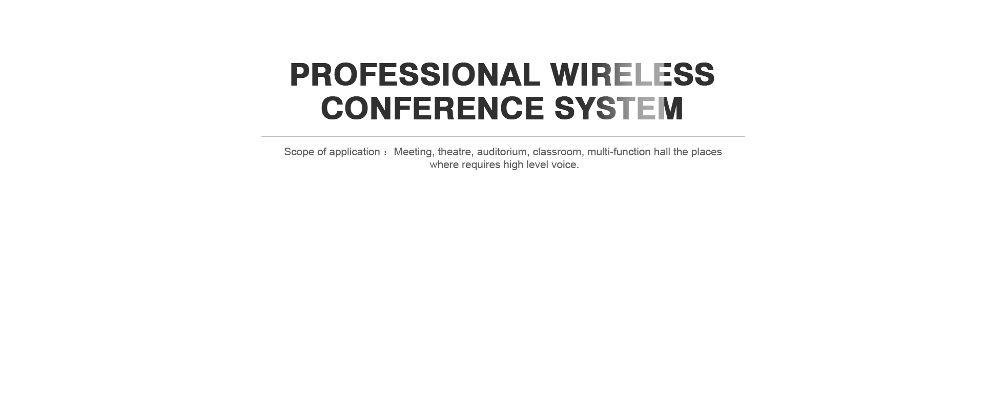 professional wireless conference system