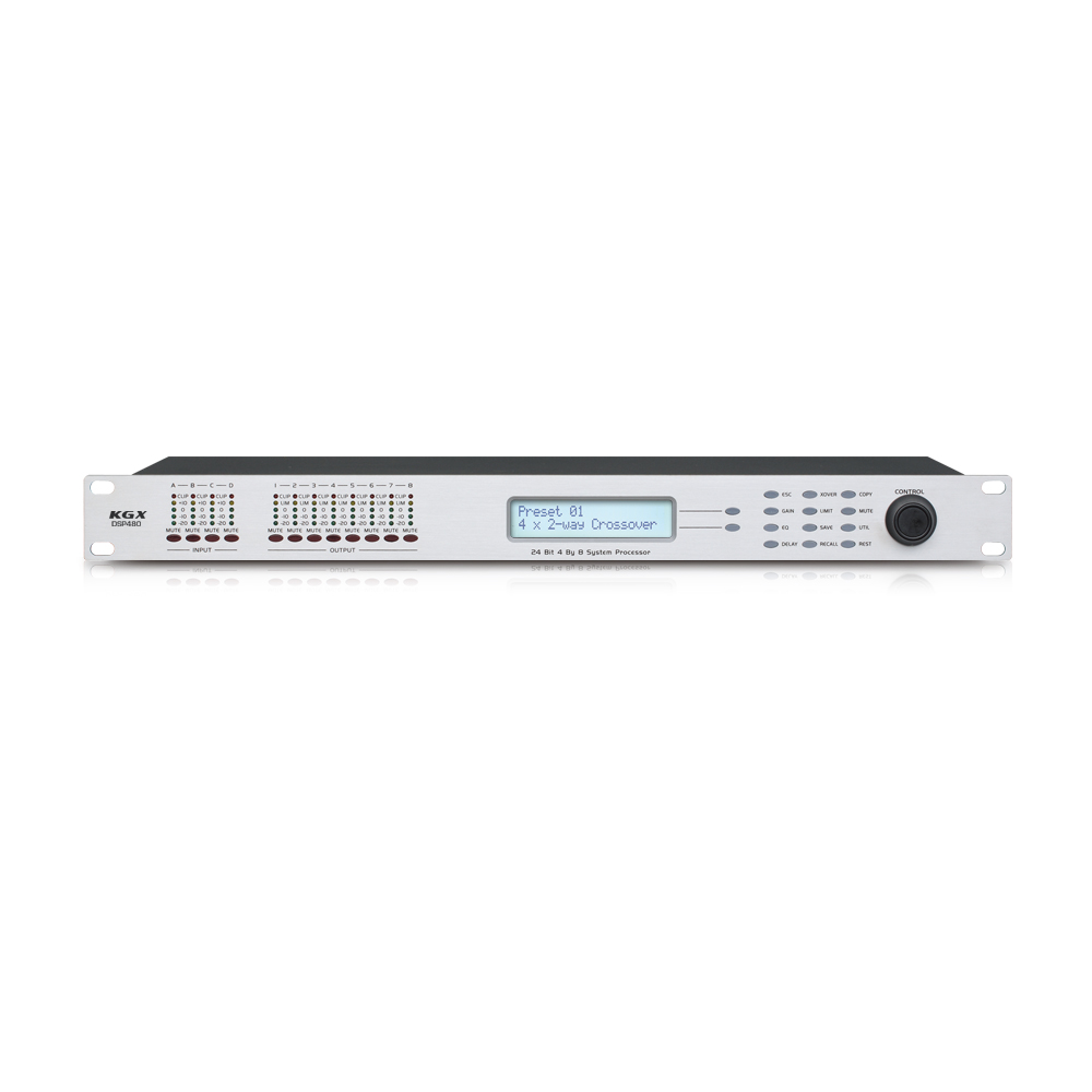 Professional Equalizerspeaker management system digital speaker signal video audio processor